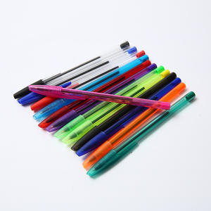 Stylos à bille en gel simples et durables pour le bureau et les étudiants, corps transparent, encre rouge/bleue/noire - Product Image 4