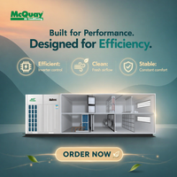 Unit Penanganan Udara McQuay DX Rooftop Package dengan Motor IP55 untuk Proyek HVAC Komersial