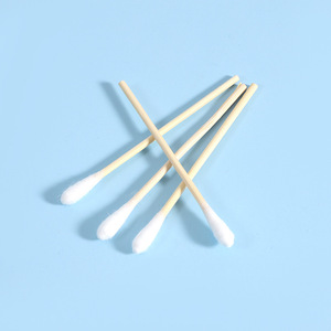 Hisopos Médicos Huayue, Esterilizados, con Palito de Madera, de Una Sola Punta, para Limpieza de Oídos, Desechables, Paquete de 20 Unidades - Product Image 3