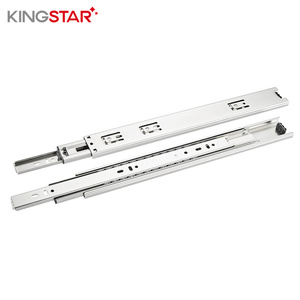 Đồ Nội Thất Tủ Bếp 45Mm Thép Không Gỉ Đầy Đủ Mở Rộng 3 Lần Bóng Mang Trượt Kênh Kính Thiên Văn Ngăn Kéo Trượt - Product Image 1