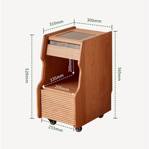 <span class=keywords><strong>Table</strong></span> <span class=keywords><strong>de</strong></span> chevet moderne en bois massif cannelé avec <span class=keywords><strong>roulettes</strong></span> et plateau en bois |   <span class=keywords><strong>Table</strong></span> <span class=keywords><strong>de</strong></span> chevet minimaliste <span class=keywords><strong>à</strong></span> <span class=keywords><strong>roulettes</strong></span> avec 2 tiroirs et station <span class=keywords><strong>de</strong></span> charge pour hôtel et maison - Product Image 2