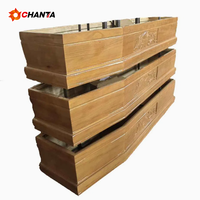 Ataúdes y ataúdes de madera baratos para aplicación de adultos antiguos funerarios
