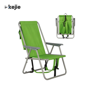 Ghế xếp bãi biển bằng thép không gỉ di động Kejie có túi đựng, thiết kế hiện đại, đồ nội thất ngoài trời - Product Image 1
