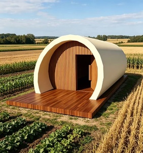 Casa Modular Curva Prefabricada de Hormigón, Impermeable y Resistente a Desastres, Edificio Prefabricado para Jardín / Casa Domo - Product Image 2