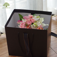 JOYWOOD-Boîte à bouquet avec poignée pour gâteau d'anniversaire, emballage de fleurs, nouveau design