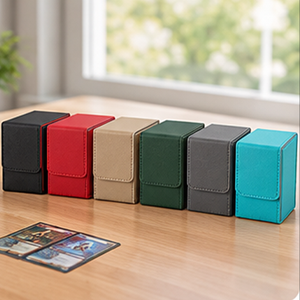Boîte de rangement compacte et portable en cuir PU pour jetons de poker, petite, à porte unique, pour jetons de poker en argile, personnalisable - Product Image 1