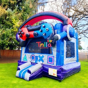 Château gonflable géant sur le thème des jeux vidéo pour fêtes d'enfants et <span class=keywords><strong>location</strong></span> - Product Image 2