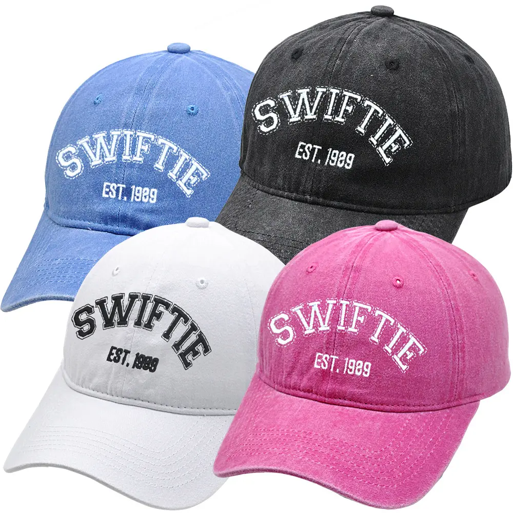 Groothandel Geborduurde Swifty Cap Gewassen Katoen Vintage Baseball Caps The Era Tour Swiftie Baseballpet