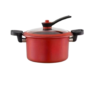 Nuova Pentola a Pressione <span class=keywords><strong>in</strong></span> <span class=keywords><strong>Ghisa</strong></span> con Coperchio <span class=keywords><strong>in</strong></span> Vetro, Fondo <span class=keywords><strong>in</strong></span> Acciaio Inox, Anello di Tenuta Antiaderente, Manico <span class=keywords><strong>in</strong></span> Metallo, Pentole per Zuppe e Brodi - Product Image 1