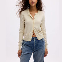 Cardigan en tricot à manches longues décontracté grande taille pour femme, pull ample à col en V, manteau pull