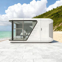 Capsule spatiale mobile directement de l'usine pour studio de jardin ou chambres d'hôtes, avec décoration intérieure haut de gamme