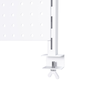 Metal Pegboard <b>Desk</b> Organizer 59x35 Inch Dual Monitor Stand With Privacy Panel Gaming <b>Workstation</b> - Product Image 3