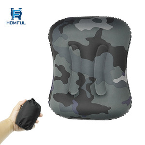 HOMFUL-almohada <span class=keywords><strong>inflable</strong></span> de aire portátil ultraligera, personalizada, para acampar, viajar, <span class=keywords><strong>cuello</strong></span> - Product Image 1