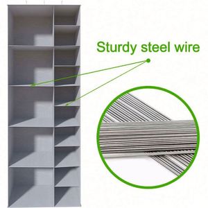 <b>Shelf</b> Polyester Ramie Space Saving Easy Use Drawers Collapsible <b>Shelves</b> Hanging Closet Organizer - Product Image 5