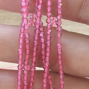 Perles en verre hydrofuge facettées mini rondelles de 2 mm, couleurs assorties (plus de 50 couleurs), rose et violet, pour la fabrication de bijoux DIY – <span class=keywords><strong>Prix</strong></span> usine - Product Image 6