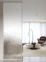 Cloison en verre semi-transparent en alliage d'aluminium et acier inoxydable pour la décoration du hall d'entrée et du salon