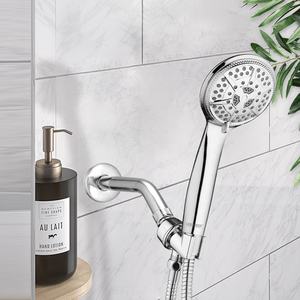 Rozin — composants de douche universels pour salle de bains, montage mural en acier inoxydable, chromé, avec bras de pluie de 16cm - Product Image 3