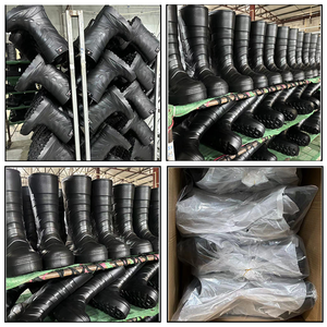 รองเท้าทำงานโฟมน้ำหนักเบาแฟชั่นใหม่รองเท้าบูท EVA กันน้ำไก่นมสกีร้านขายยากันลื่นน้ำมันเชฟสูง - Product Image 5