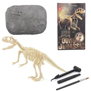 Dig It Out For Kids Educational Archaeology Plastic Dinosaur Skeleton Toys Discover T-REX Excavation Dig Diy Kits