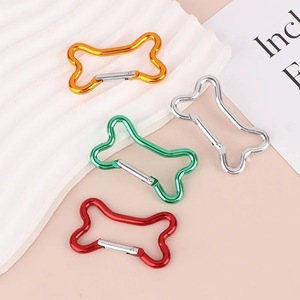 Hebilla de clip de aleación de aluminio con forma de hueso colorida para bolsos, llavero duradero para mochila de montañismo al aire libre, multifuncional - Product Image 3