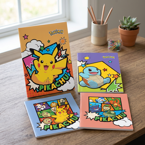 pokemon Sewing Binding Saddle Stitch <b>Notebook</b> Korean Kids Stationery Anime School Gift Children Student Wholesale - Product Image 2