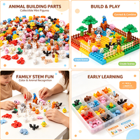 Gobricks GDS-D301 Vente en gros Série Animaux Grandes Briques Éléphant femelle asiatique 4 trous Grandes pièces de construction