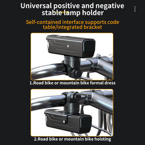 Luz de bicicleta Q03 LED recargable con batería de 2600 mAh, resistente al agua IPX5, con pantalla digital para bicicleta de montaña - Product Image 4