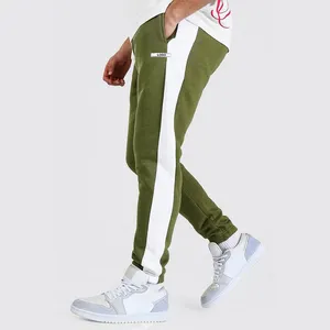 Trackpants Custom Cotton Jogging Track Pants Sweatpants Stripe Joggers Men Trackpants