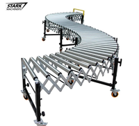 Convoyeur à rouleaux rétractable motorisé, système de rouleaux extensibles flexibles pour la livraison express, utilisation en usine et dans les centres de distribution