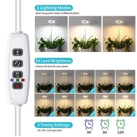 TSINYE Lampes de culture LED pour plantes d'intérieur Lampe de culture Halo à spectre complet avec base détachable à hauteur réglable