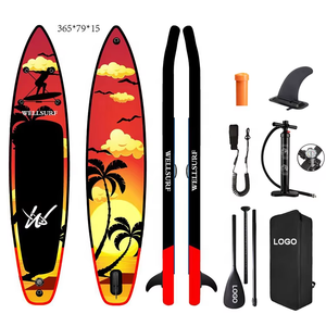 Nouvelle conception Planche de paddle gonflable de 365 cm (12 pieds) pour la course, Fusion Drop Stitch, pour le surf - Product Image 1