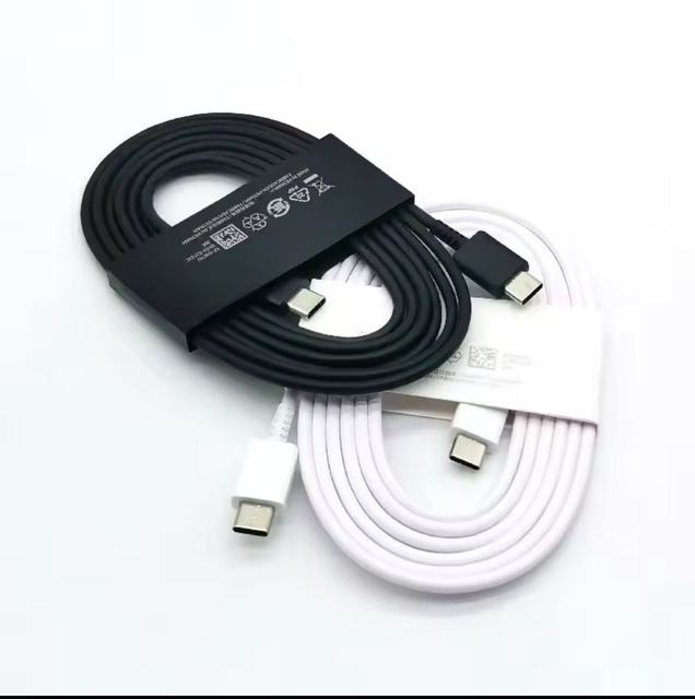 1.8M 3A USB Type C to Type C Cable Super Fast Charge Line for Samsung Galaxy S24 S23 S22 S21 S20 Note 20 Ultra 10 Z Flip Fold 6