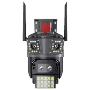 15MP 8K WiFi 4G IP Camera Three Lens PTZ <b>Security</b> Camera Auto Tracking Three Screen Video Outdoor Wireless Surveillance Camera - Product Image 1