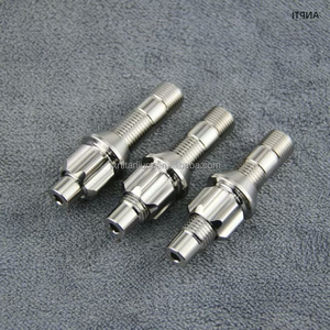 Vente en gros d'usine, goujons de roue en titane M12/14 GR5, écrous de roue à 6 pans pour Audi BMW, conversion automobile - Product Image 2