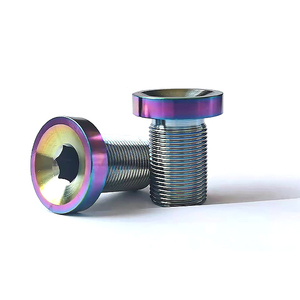 Titan CNC rỗng trục khuỷu bu lông cho xe đạp phía trước ngã ba Bìa vít M15 * 23 - Product Image 4