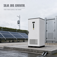 Sistem Energi Baterai Lithium Kabinet Penyimpanan Tenaga Surya 261kWh Berpendingin Cair Luar Ruangan untuk Cadangan Daya Komersial
