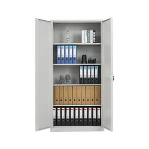 Classeurs de <span class=keywords><strong>bureau</strong></span> en acier à prix bon marché d'usine armoire de <span class=keywords><strong>rangement</strong></span> en métal 2 portes avec 4 étagères - Product Image 4