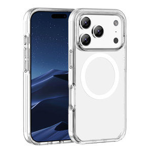 IPhone 17/17Pro/17Air/17 Pro Max 하이 클리어 투명 전화 케이스 충격 방지 백 폰 커버 마그네틱 무선 충전 용 - Product Image 1