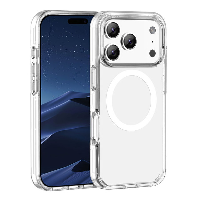 For iPhone 17/17Pro/17Air/17 Pro Max High Clear Transparent Phone Case Shockproof Back Phone Cover Magnetic Wireless Charging