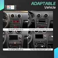 Podofo 7 "4 + 64GB para Audi A3/S3/RS3 Android Radio de coche inalámbrico CarPlay Android Auto Car Audio Autoradio GPS WIFI BT FM RDS