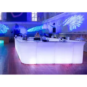 Event Party Used Led Cocktail Bar Mobile Bar Plastic Modern for Sale Outdoor Sea Beach Rechargeable Lithium Battery CE & ROHS 3w