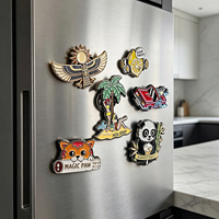 Magnet Kulkas Karya Seni Kustom Sampel Kata-Kata Pesanan Diterima Magnet Kulkas Bundar