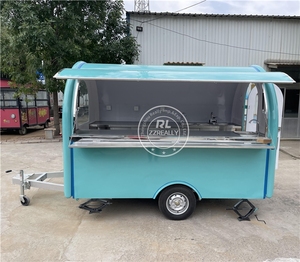 รถเข็นขายอาหารยอดนิยมรถขายอาหารจานด่วนรถบรรทุกอาหารจานด่วนแบบเคลื่อนที่กลางแจ้งเชิงพาณิชย์ที่กำหนดเองได้พร้อมอุปกรณ์ครัว - Product Image 2