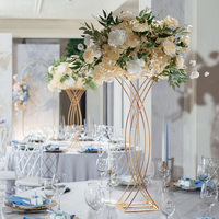 Décoration de table de mariage de luxe Martina en fer forgé, taille personnalisée, cristal de haute qualité, durable, hauteur 80 cm, sans électricité