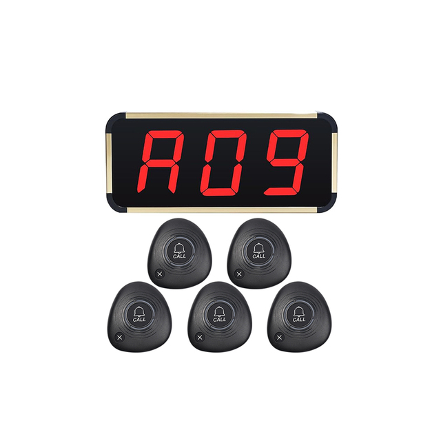 BYHUBYENG Wireless Restaurant Guest Table Call Button Paging Waiter Pager Wrist Watch Service Calling System with 80m Range