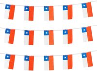 Nouveau drapeau et bannière décoratifs en polyester imprimé tricoté super fin du Chili, 3FT x 5FT