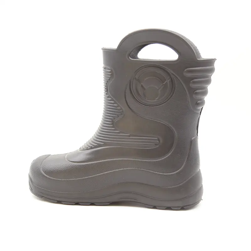 Botas de lluvia de goma EVA para niños, botas de goma suaves e impermeables, botas de seguridad antideslizantes para estudiantes