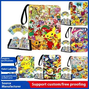 Para <span class=keywords><strong>Pokemon</strong></span> Card Bag Estilo de dibujos animados Card Storage Book Cartera corta con cierre de cremallera para Pokémon Game Card Collection - Product Image 2