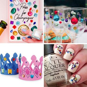 สติกเกอร์คริสตัลหลากสีแบบติดเองสำหรับงานฝีมือ DIY - Product Image 6