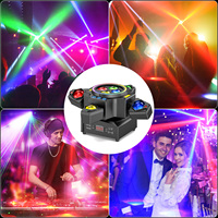 UKING 4 bras, projecteur laser pour scène, fête, lumière de scène, 120W, RGBW, LED, tête mobile, DMX 512, commande vocale pour DJ, bar, salle de danse, club